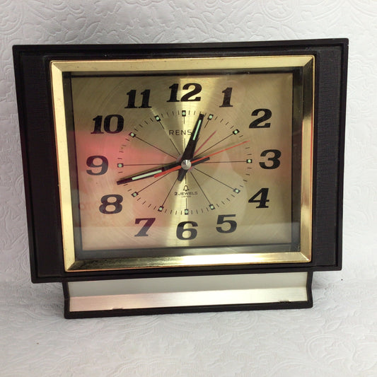 Vintage Rensie Wind Up Mantle Clock