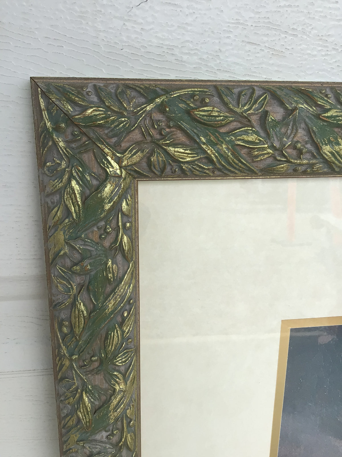 Framed Vintage-style Floral Art Print