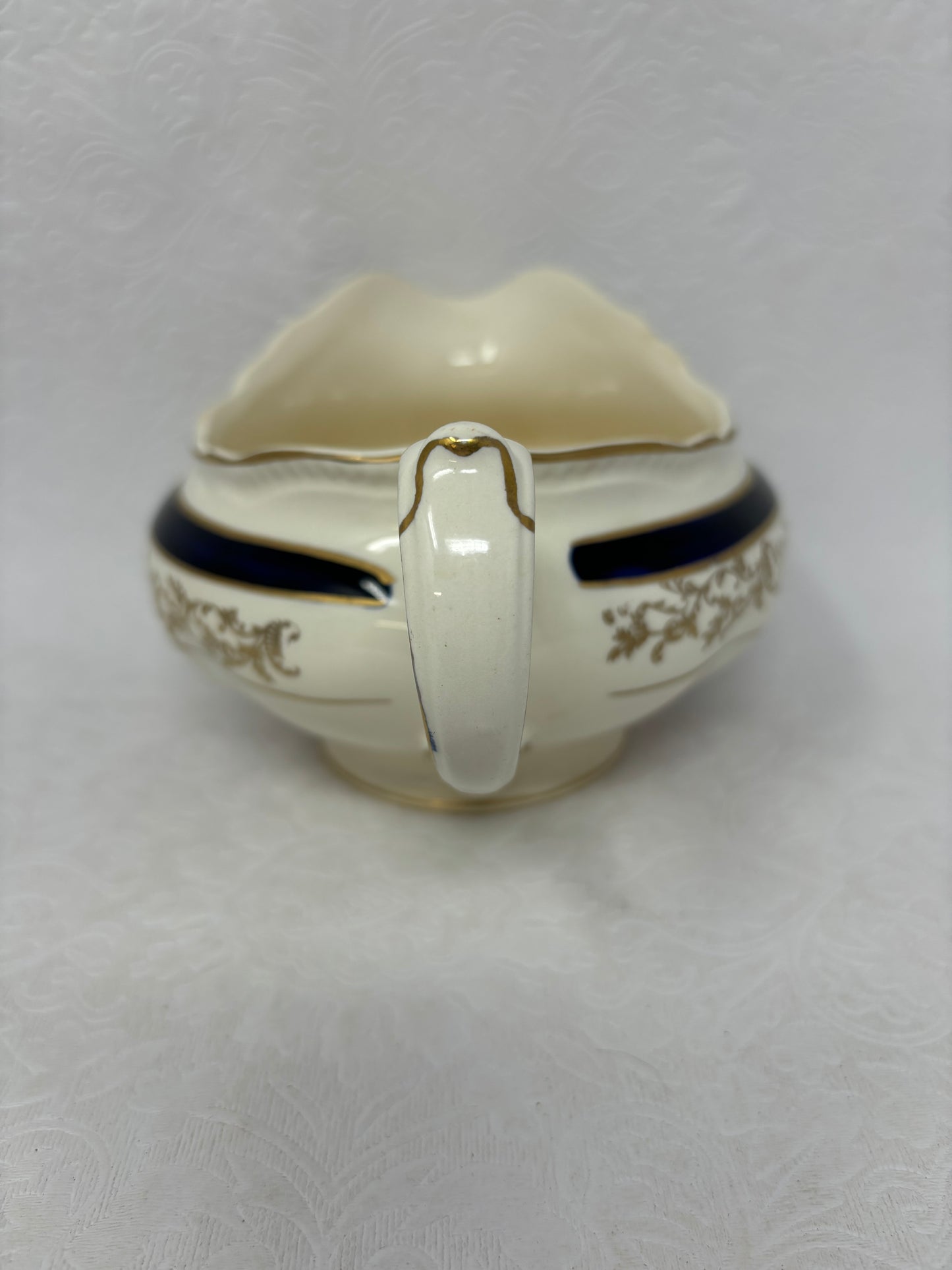 Vintage Pottery Gravy Boat Or Creamer Jug