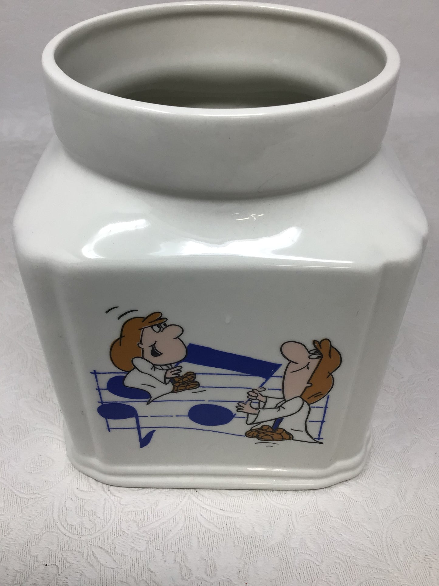 Tetley Tea Canister with "Tea Folk" Characters