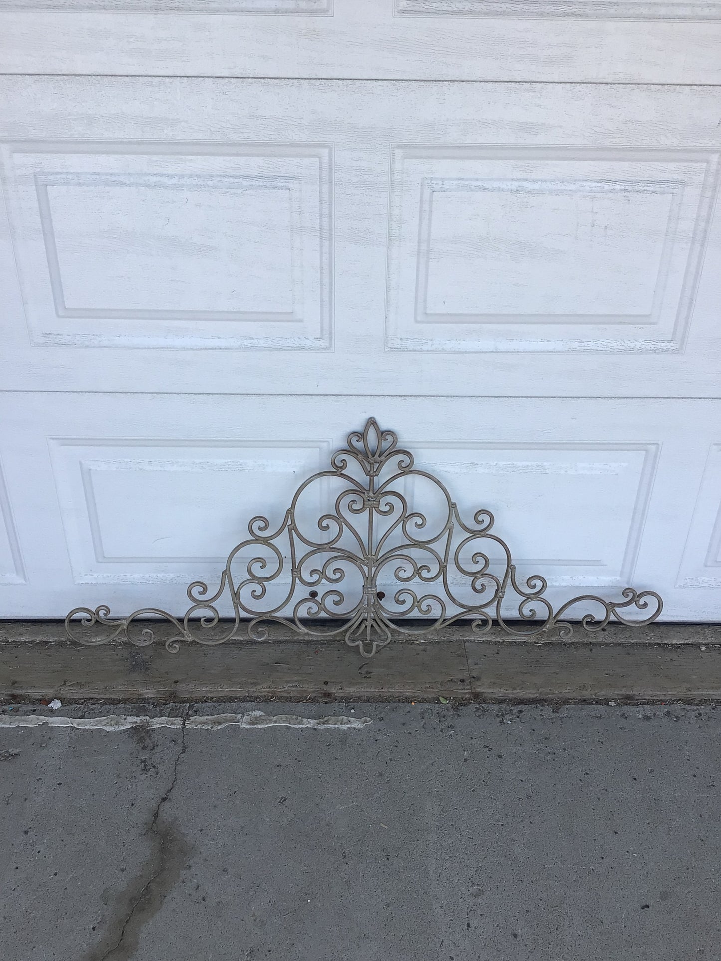 Wrought Iron Scroll Pediment