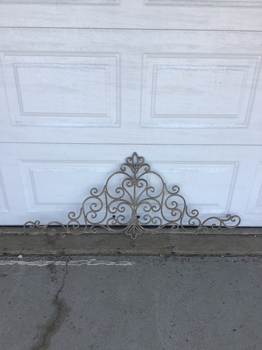 Wrought Iron Scroll Pediment