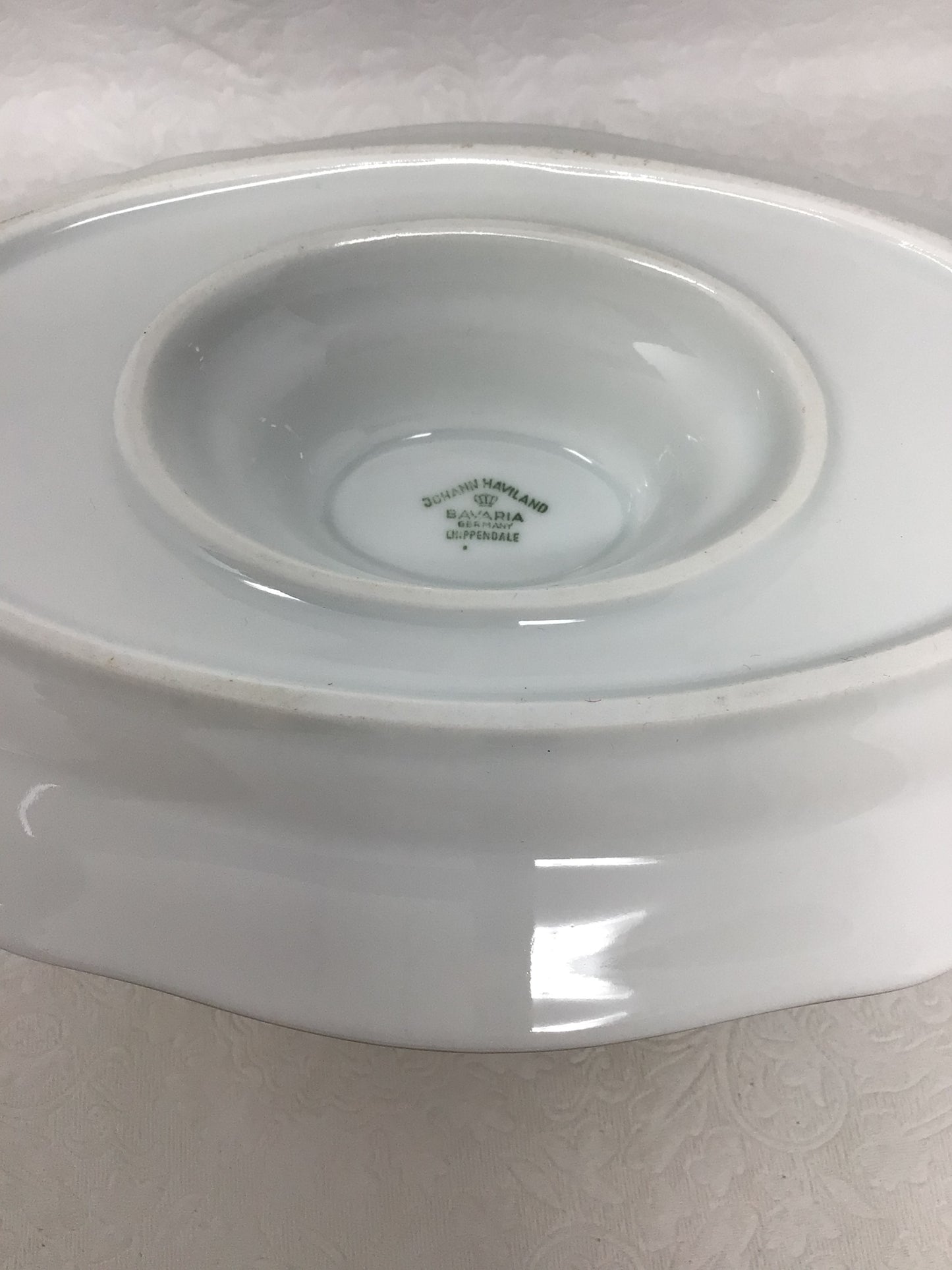 Vintage Johann Haviland Bavaria Gravy Boat & Lidded Dish