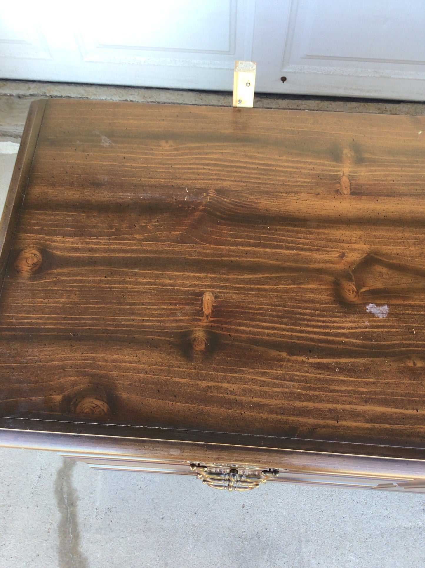 9 Drawer Dark Wood Dresser with Mirror