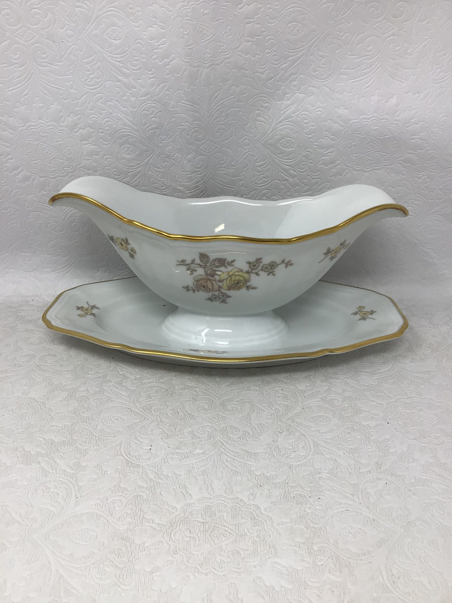 Vintage Johann Haviland Bavaria Gravy Boat & Lidded Dish