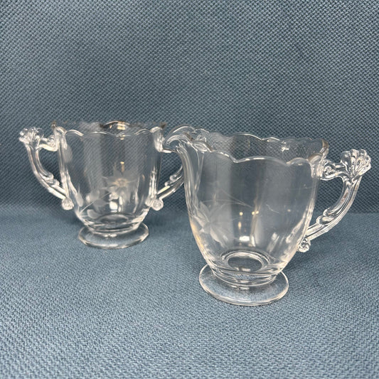 Vintage Cream and Sugar Set WJ Hughes