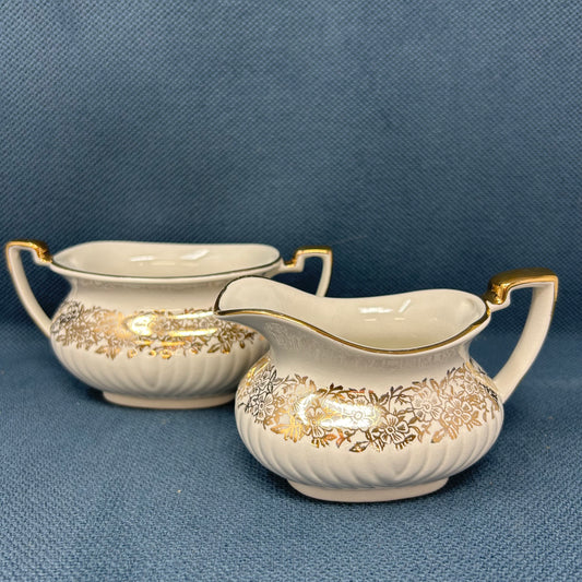 Vintage Milk and Sugar Set Made in England