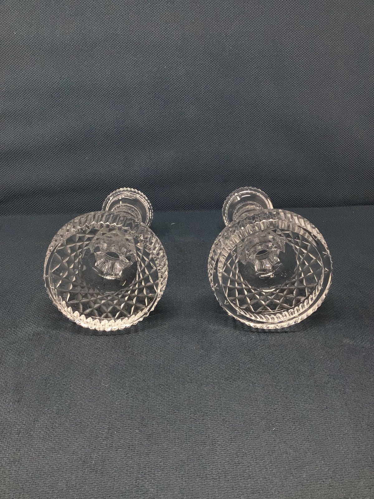Pair of Crystal Candle Holders