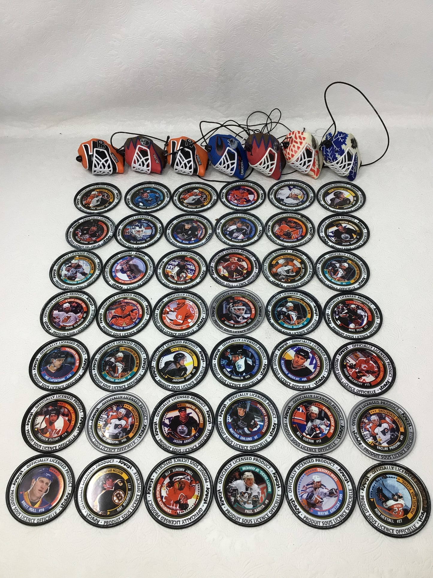 NHL Hockey Chips and Player Statistics Set