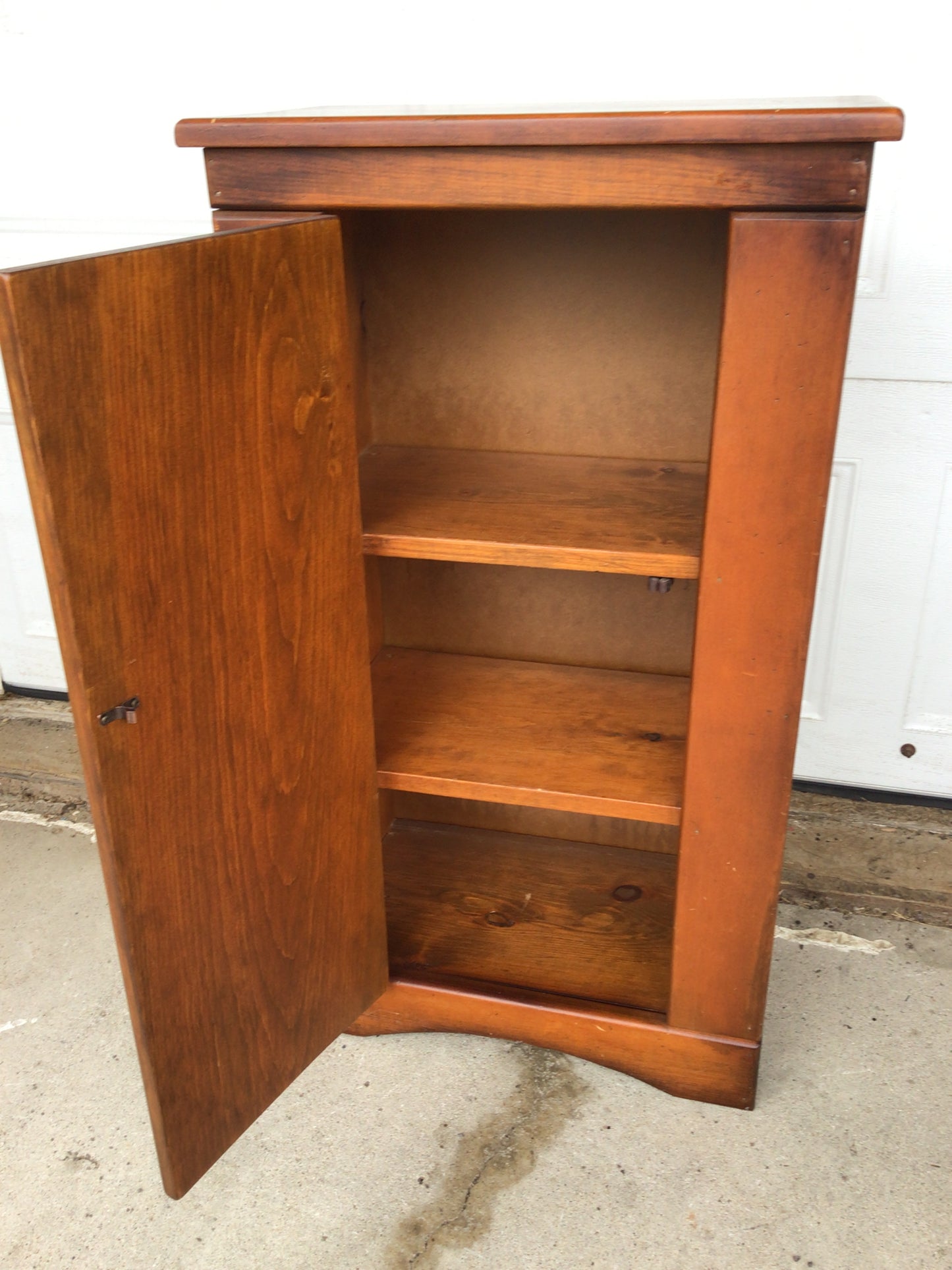 Vintage Solid Pine Small Storage Cabinet