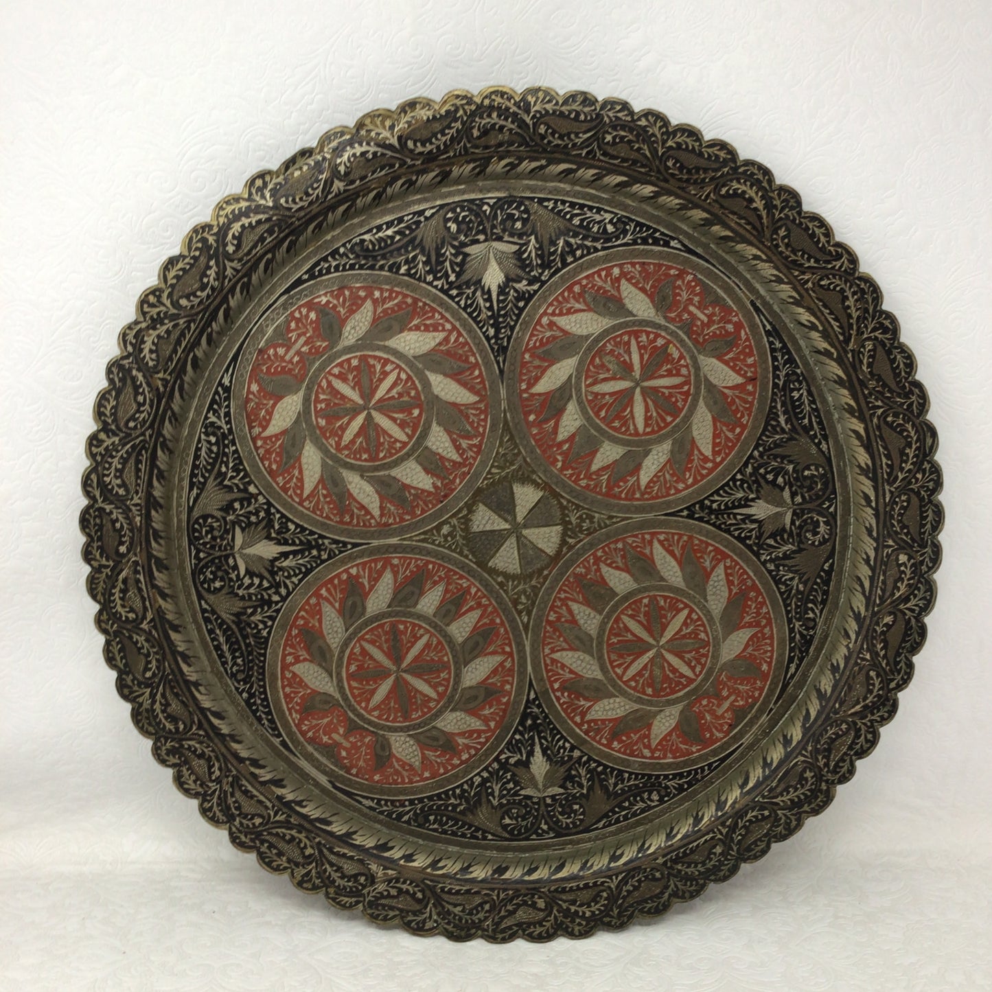 Brass Turkish Etched Plate