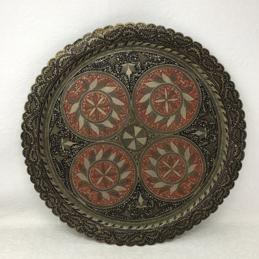 Brass Turkish Etched Plate