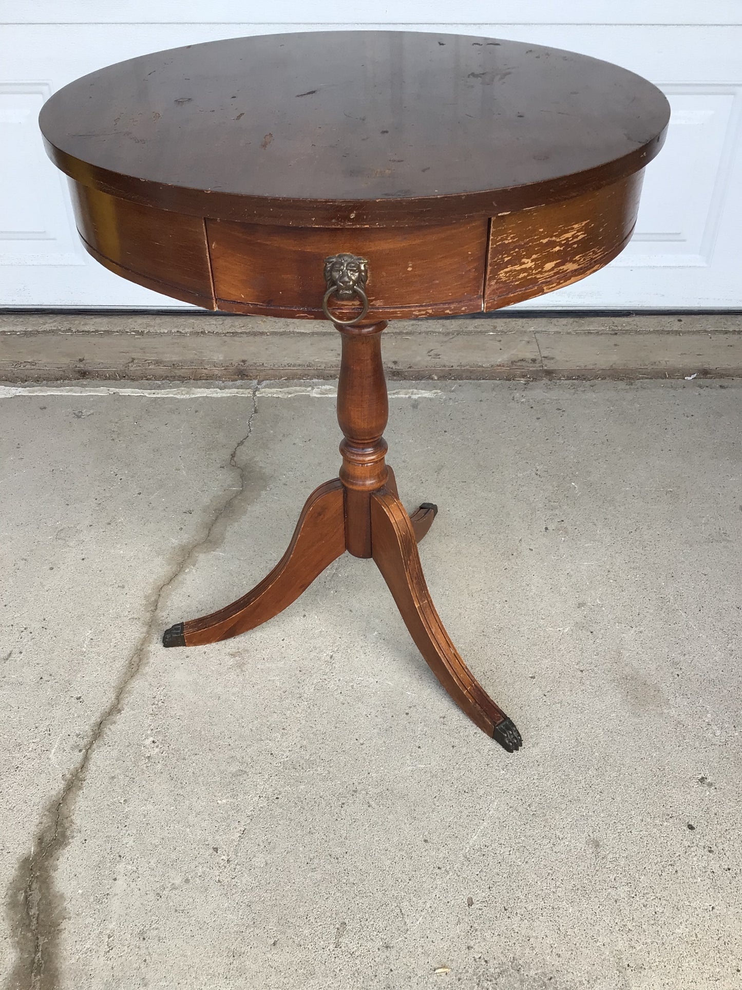Circular Wooden Coffee Table