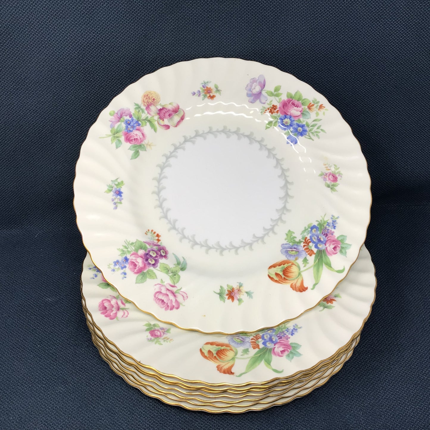 Set Of Vintage Minton English Porcelain Dinner Service