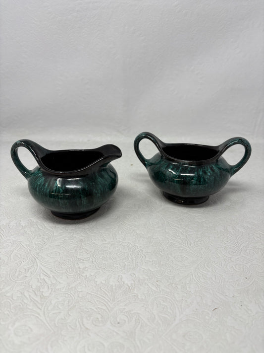 Evangeline Canadian Pottery Creamer & Sugar Bowl