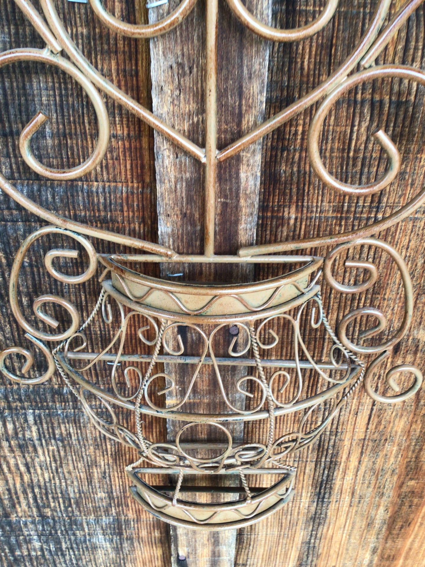Ornate Metal Vine Wall Art