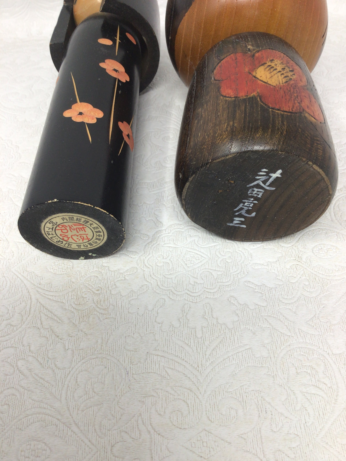 Set Of 2 Vintage Kokeshi Dolls
