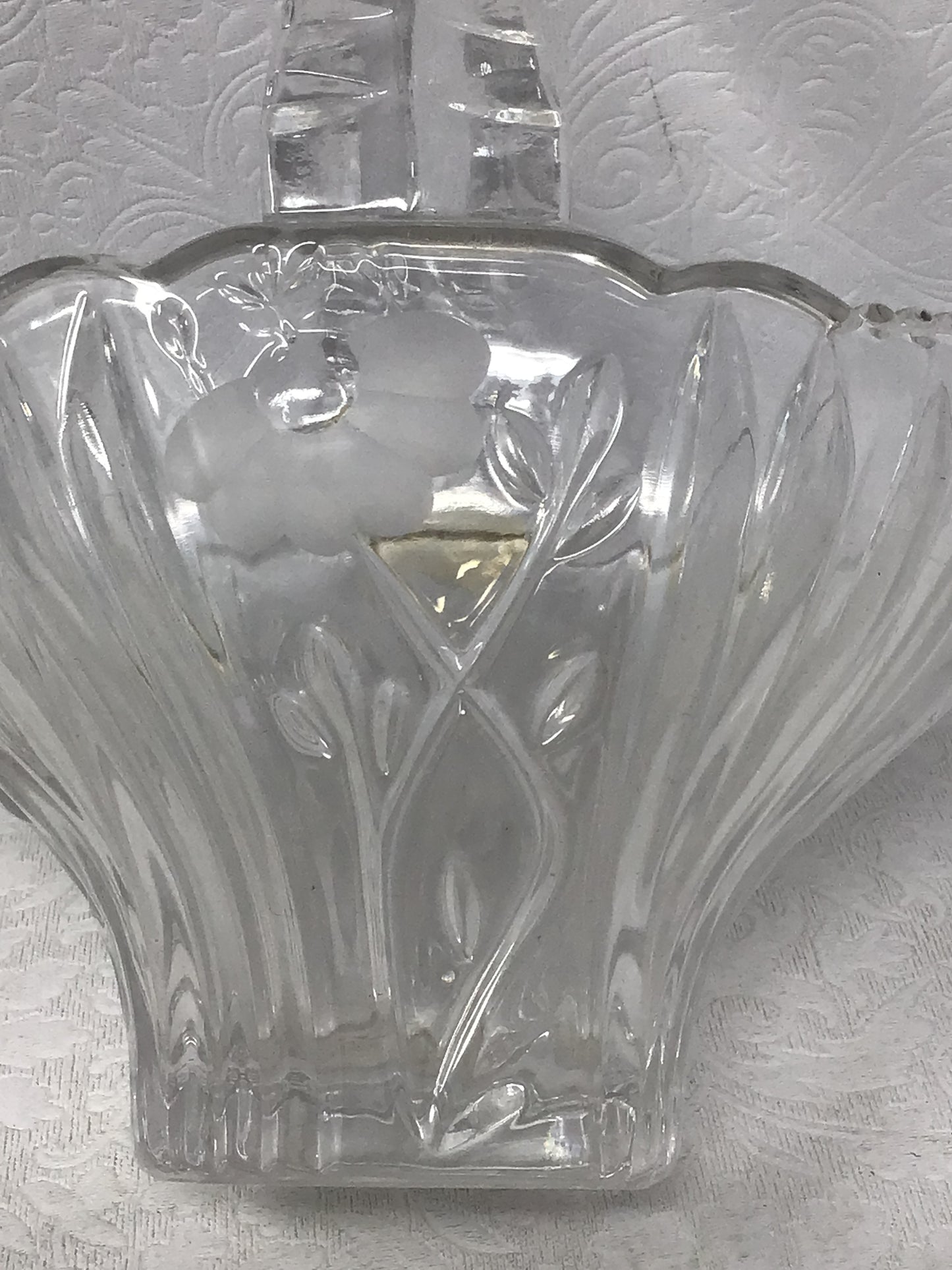 Vintage Princess House 24% Lead Crystal Basket