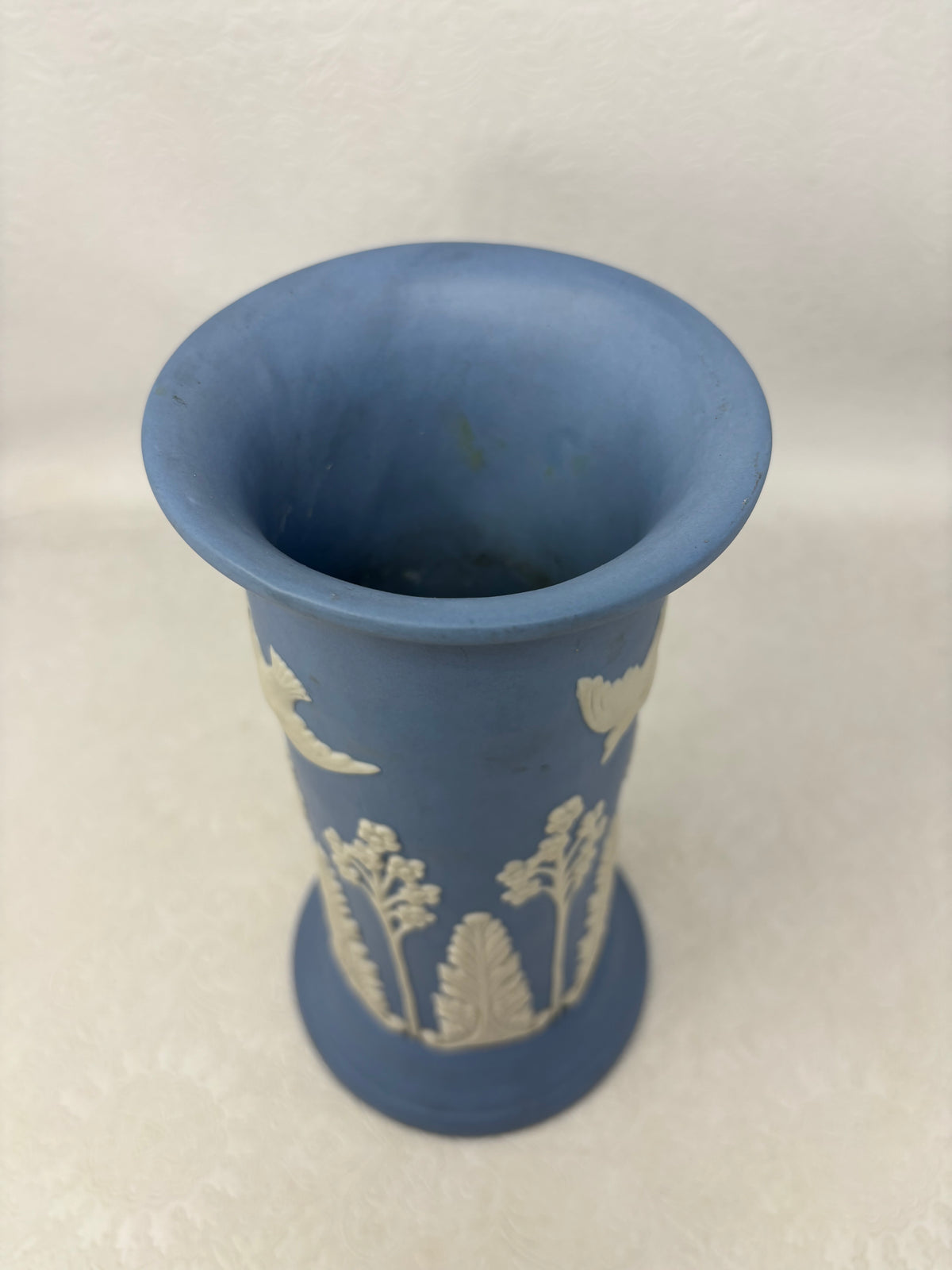 Vintage ECanada Art Pottery Blue Vase