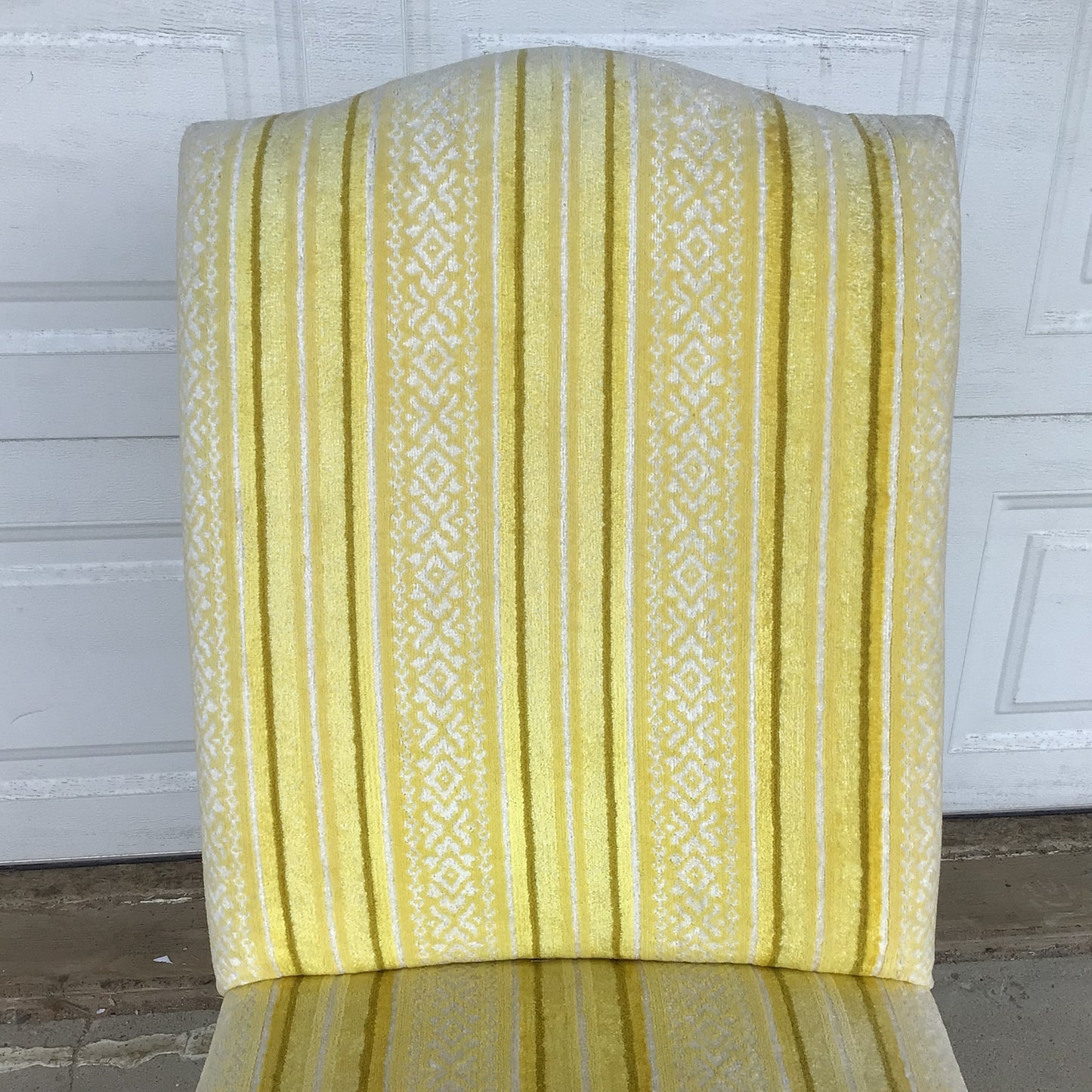 Yellow and Cream Slipper Rocker