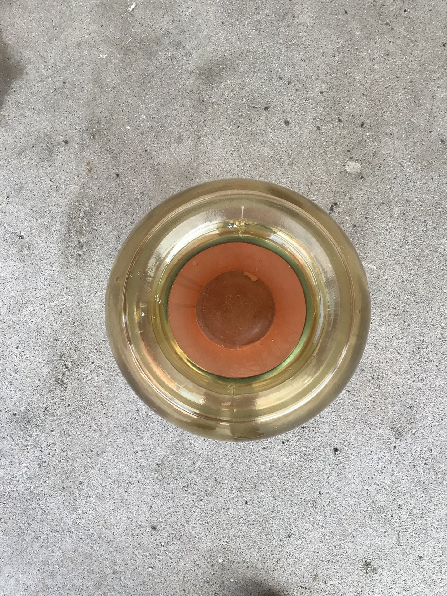 Spanish Made Large Iridescent Glass Vase
