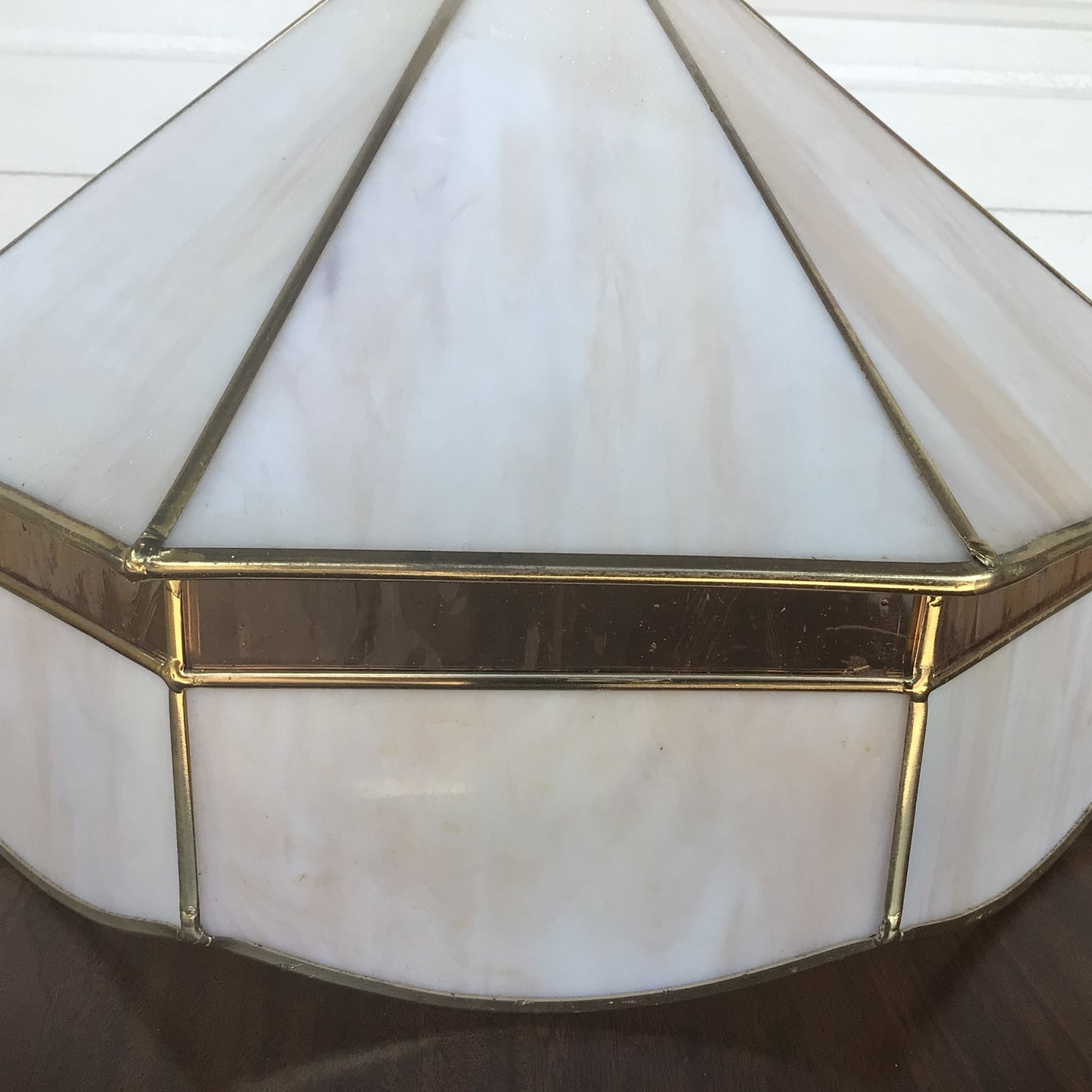 Octagonal Tiffany Style Stained Glass Light Fixture