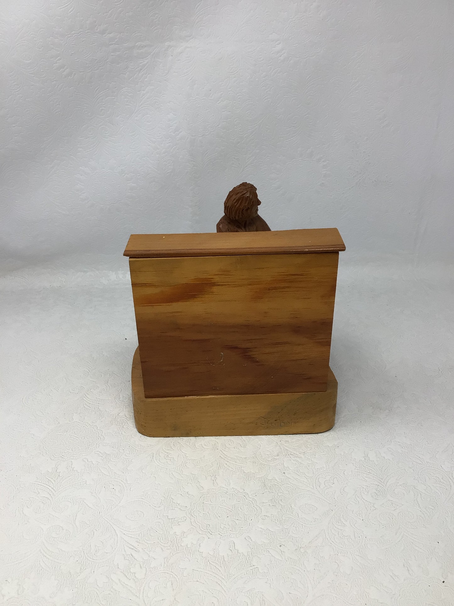 Vintage Hand-Carved Wooden Folk Art Sculpture