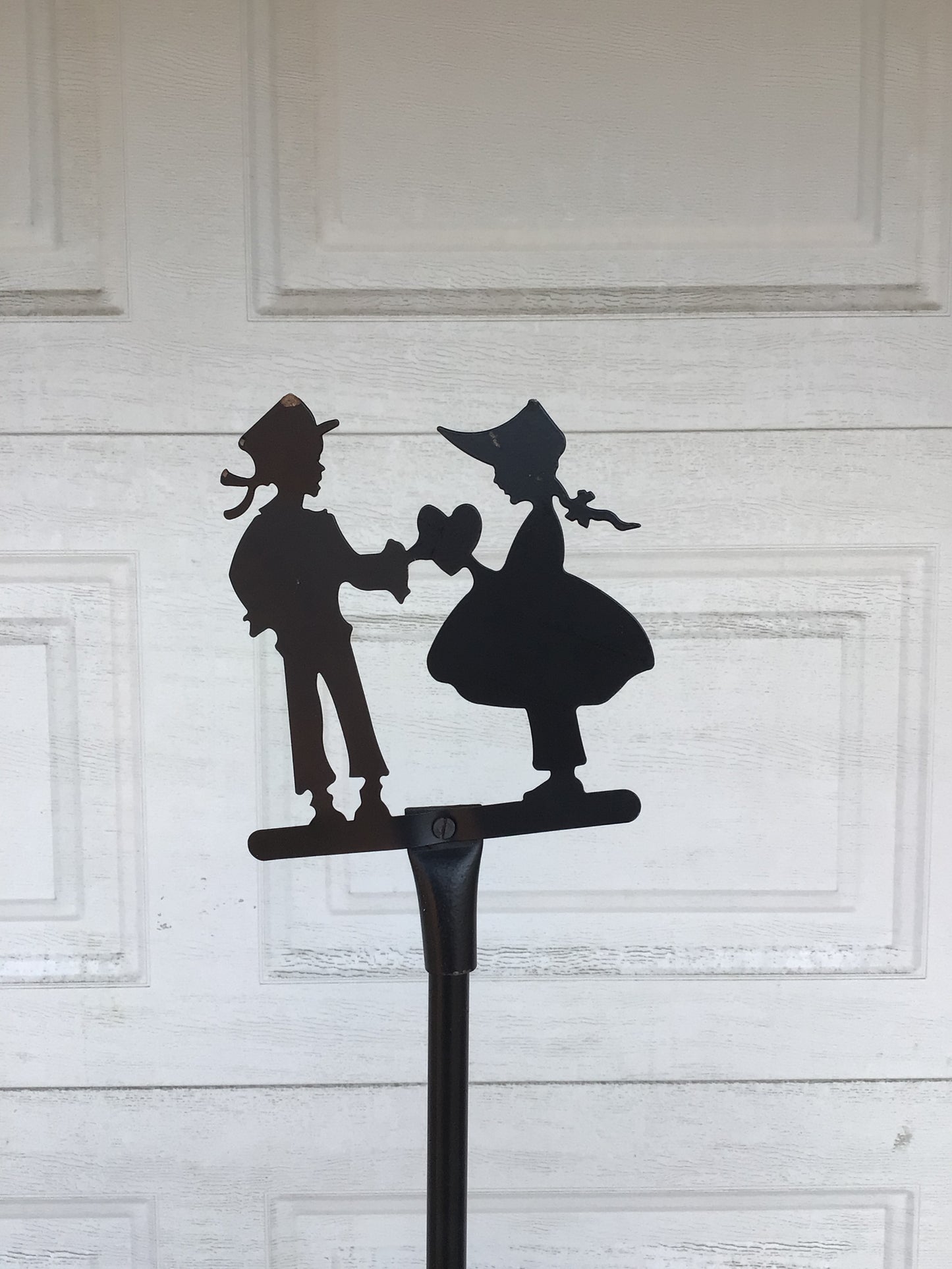 Farmer Couple Silhouette Floor Lamp