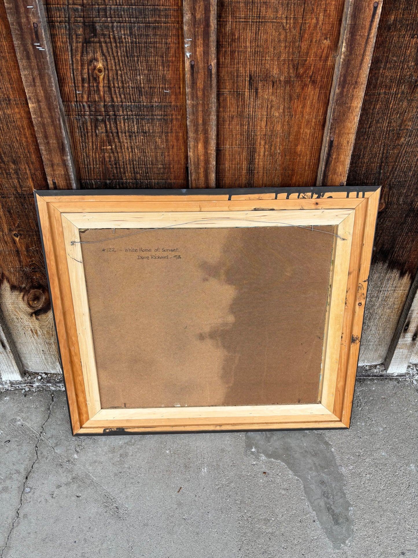 “White Horse at Sunset” by Douglas Rickard