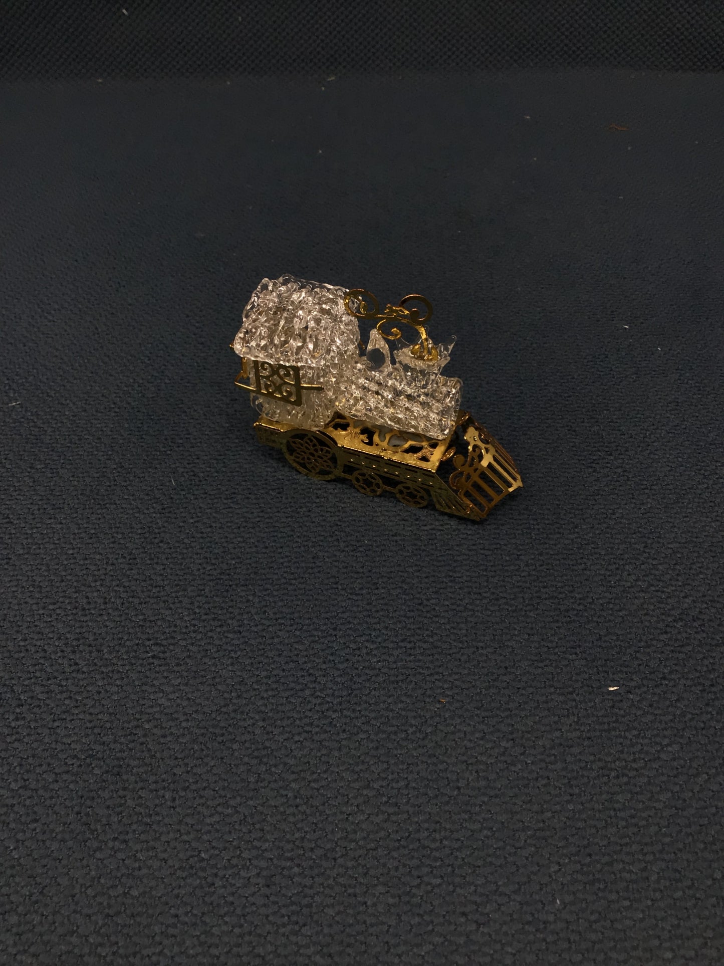 Minature Blown Glass Train