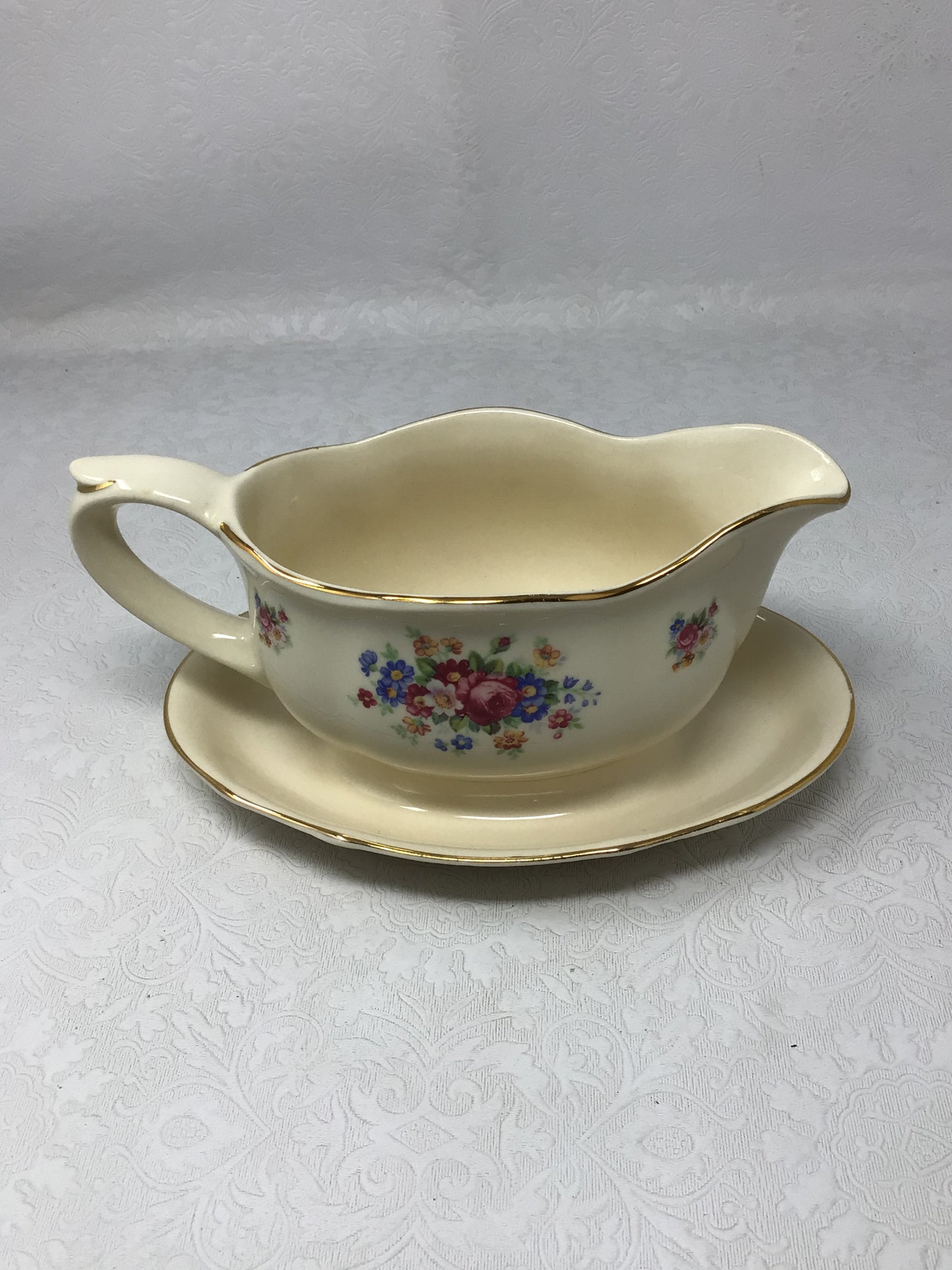 Floral Ivory Serving Set of 8 by Arabia
