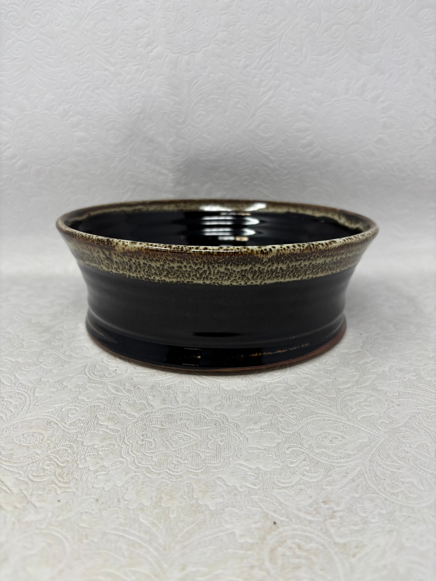 Glazed Speckled Pottery Bowl