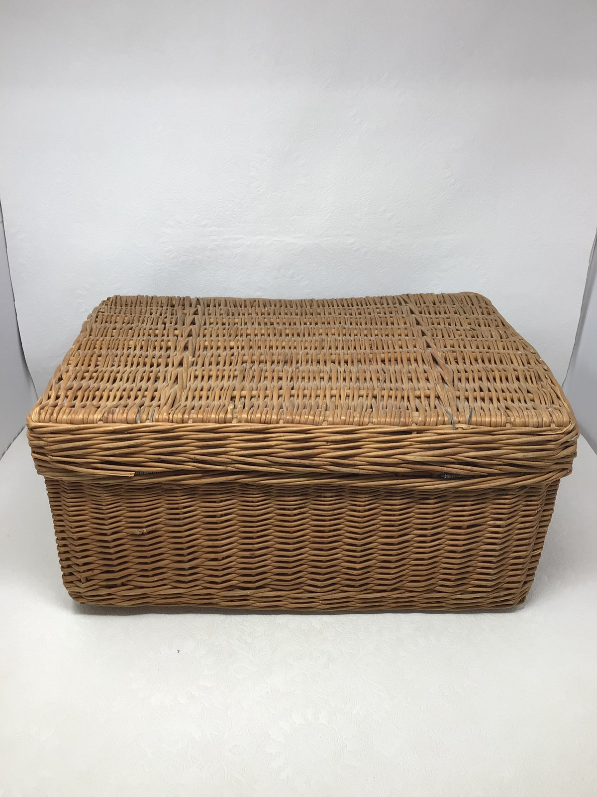 Hand-Woven Wicker Basket