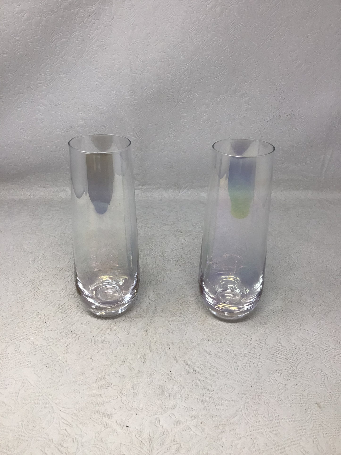 Iridescent Stemless Champagne Flutes - Set of 2