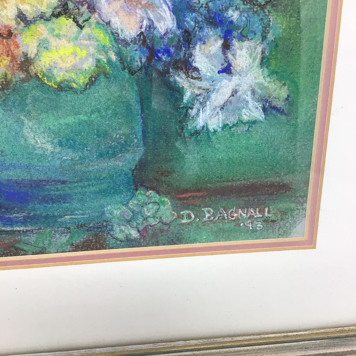 Framed Floral Still Life Print.