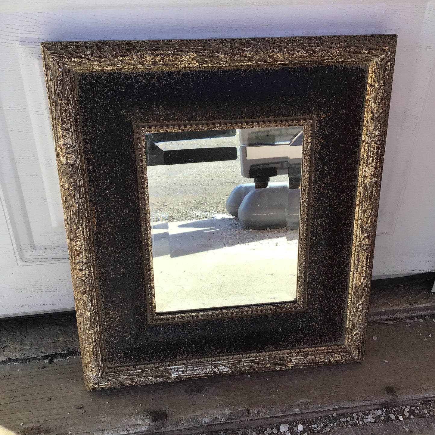 Rustic Gold Finished Accent Mirror