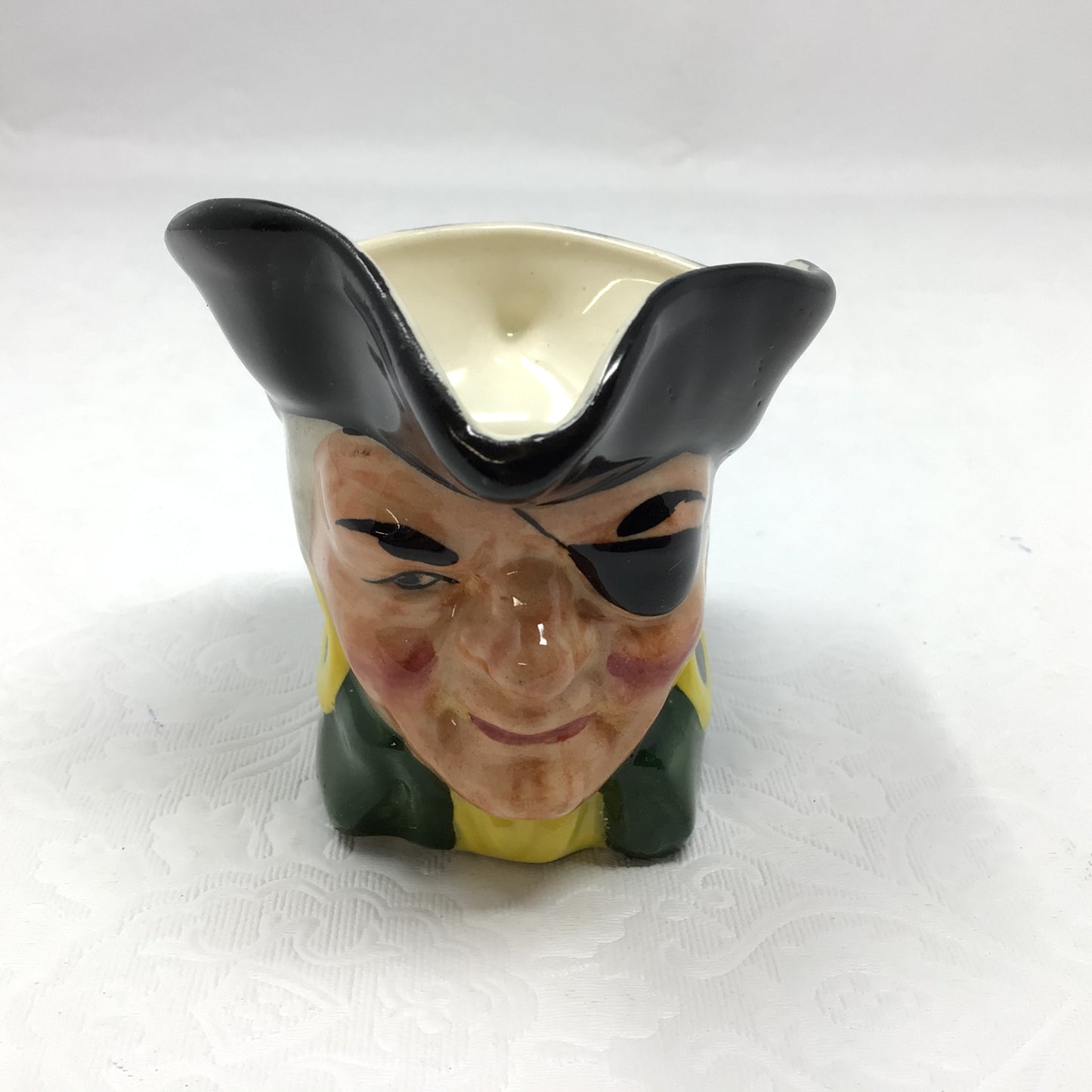 Vintage Artone Pirate Toby Staffordshire Mini Porcelain Creamer Jug