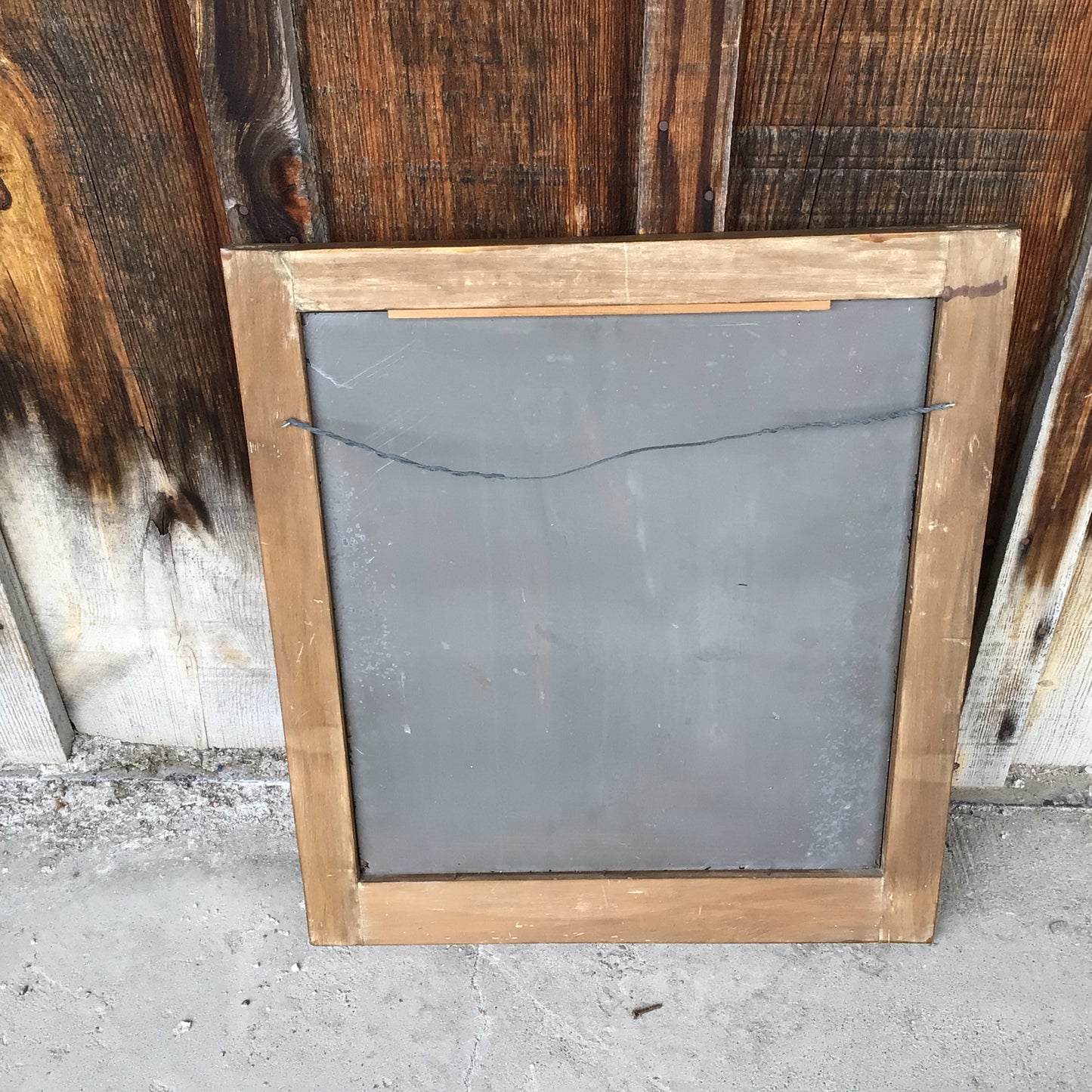 Antique Wood Window Frame Mirror