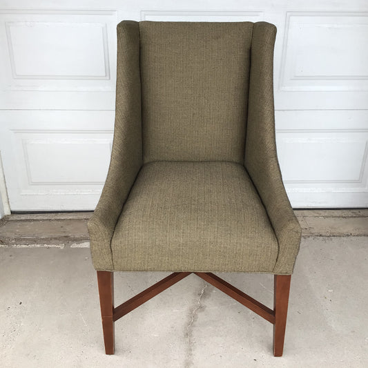Tweed Fabric Host Chair