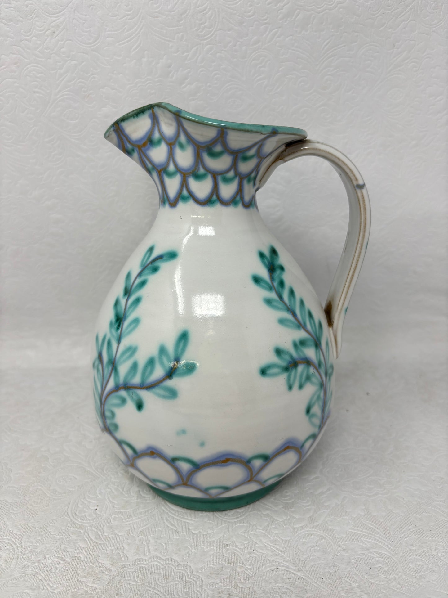 Hand Painted Italian Ceramic Pitcher