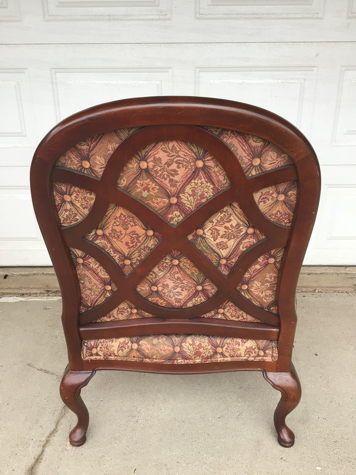 Traditional Provincial Style Upholstered Armchair