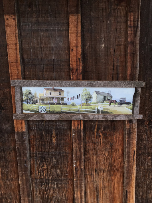Rustic Country Farm Print "Spring Flowers for Sale” by Artist Billy Jacobs