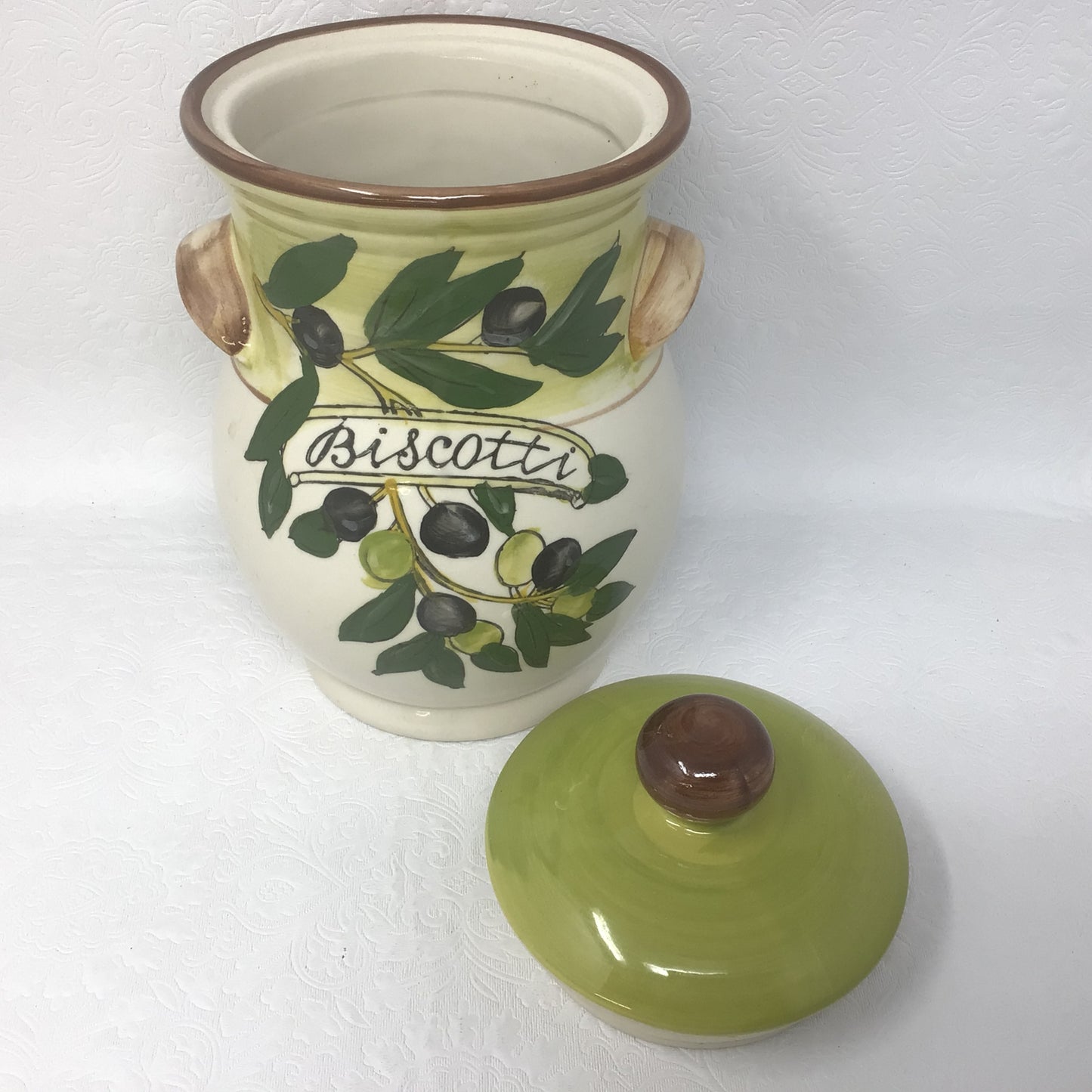 Ceramic Biscotti Jar