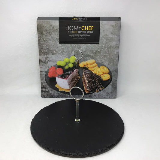 1 Tier Slate Serving Stand