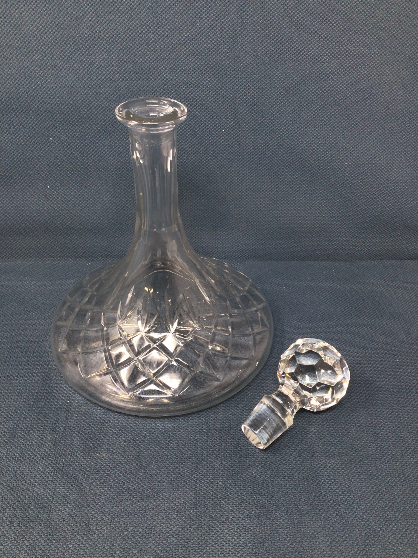 Cut Crystal Ship Decanter