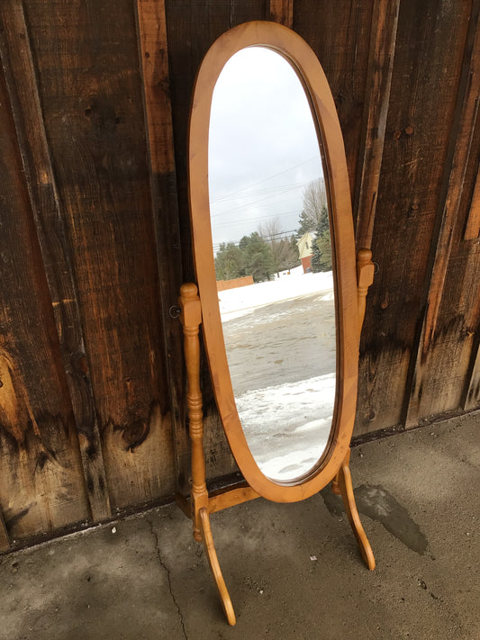 Vintage Like Oval Swivel Mirror