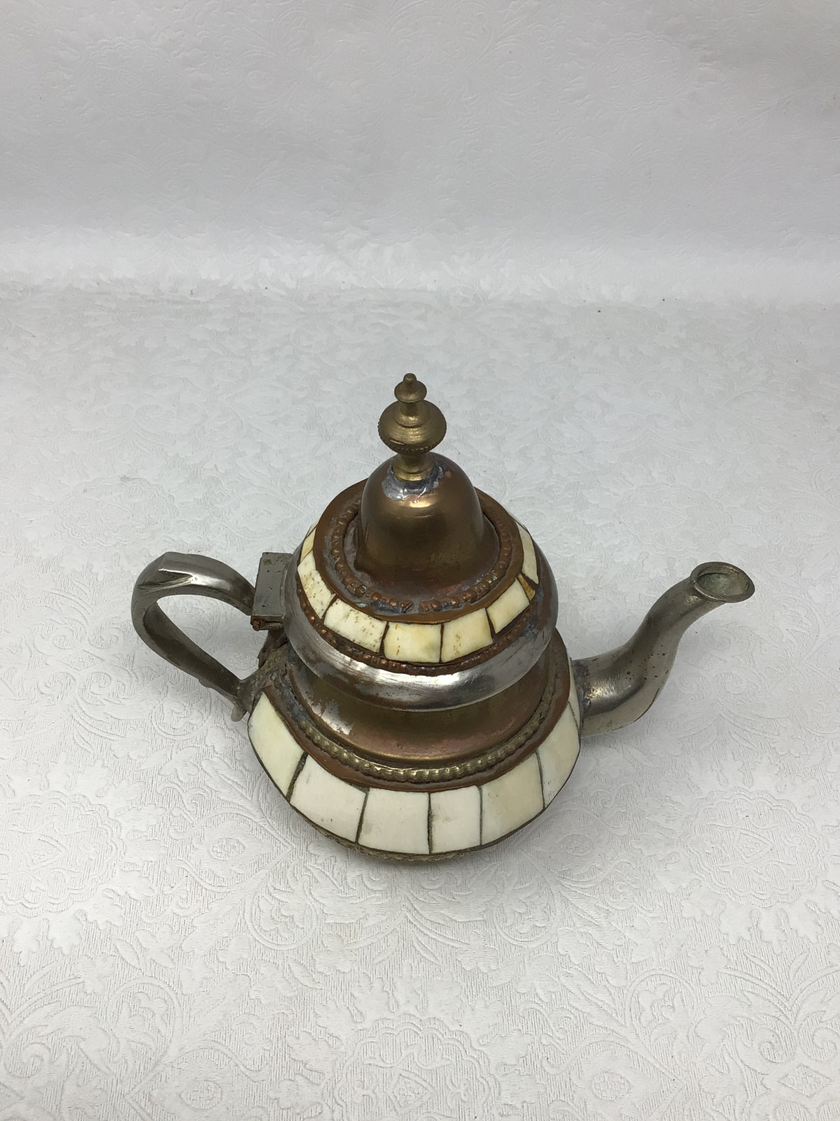 Vintage Moroccan Handmade Metal Teapot