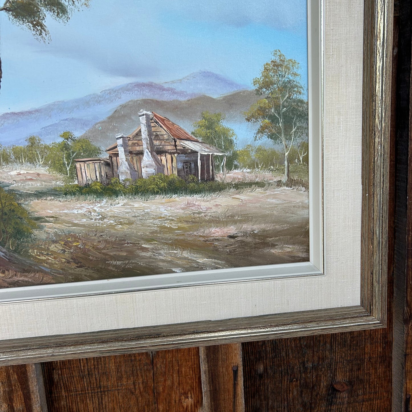 “Mountain Cottage” Oil on Canvas by M. Brooke