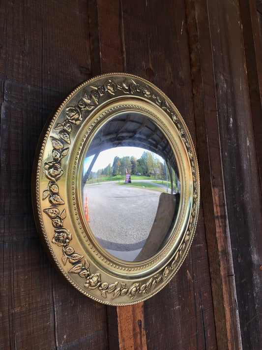 Gold Convex Mirror