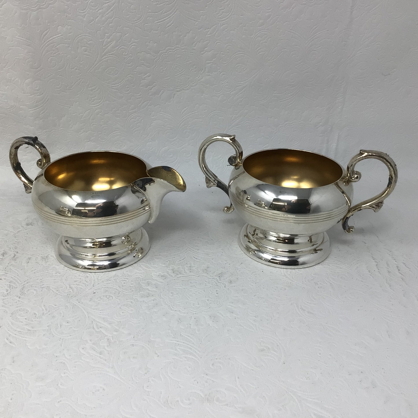 Vintage 4 Piece Silver Tea Serving Set